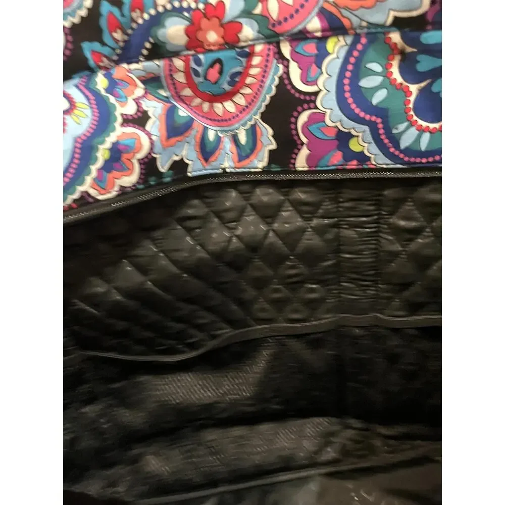 Vera Bradley Haymarket Paisley Floral Quilted Cotton X Large Tote Shoulder Bag